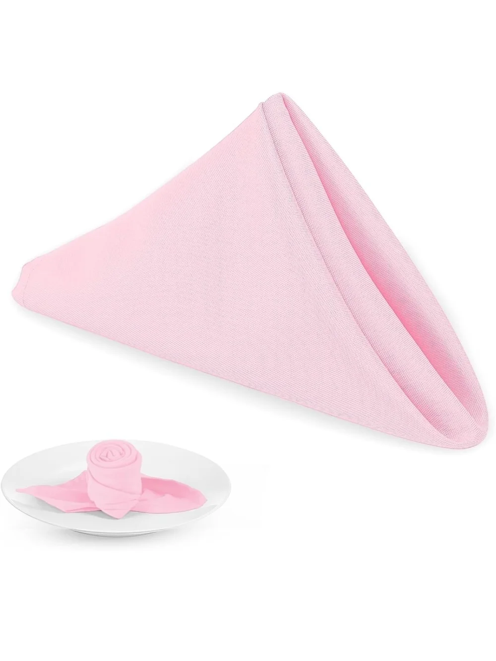 Pink Gingham Placemat - Checkered Table Accent/ Plus Pale Pink Napkins/ SET